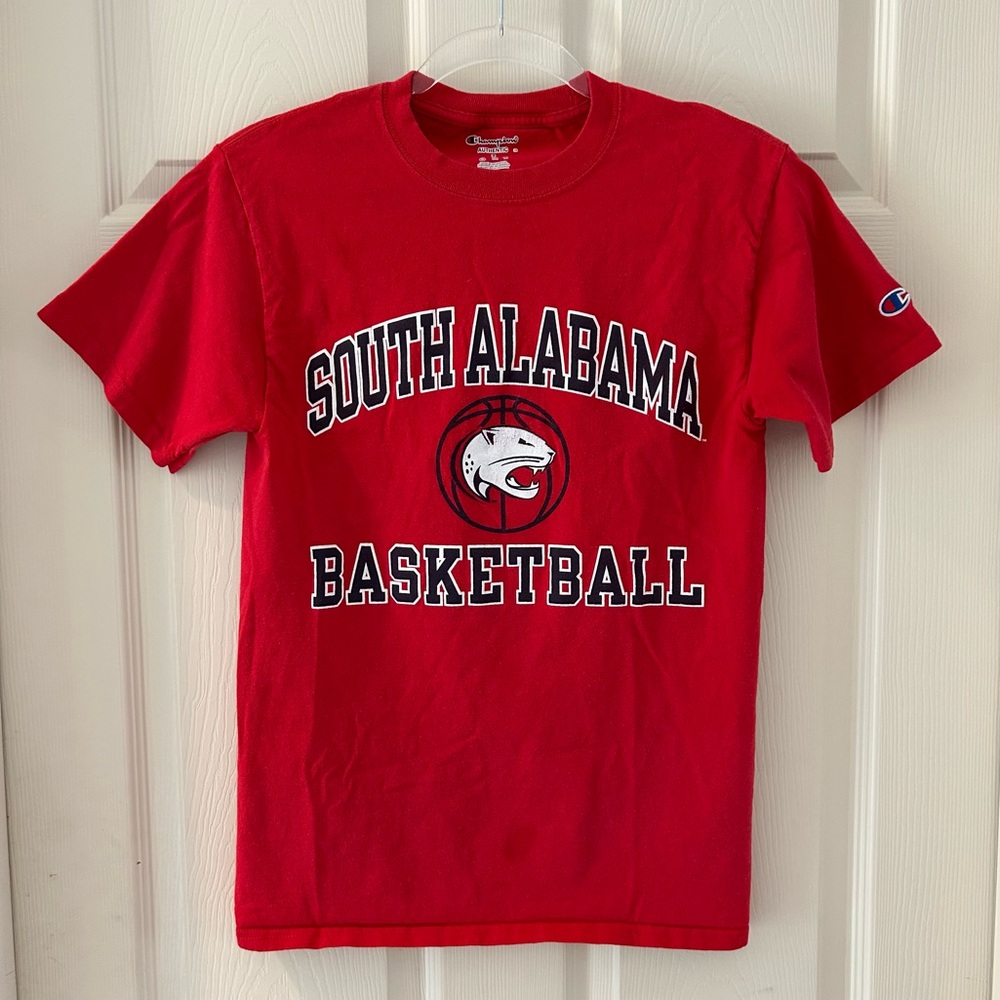 Champion South Alabama Basketball Red Cotton T-Shirt